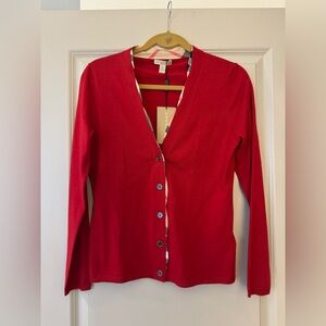 Burberry Red Cardigan